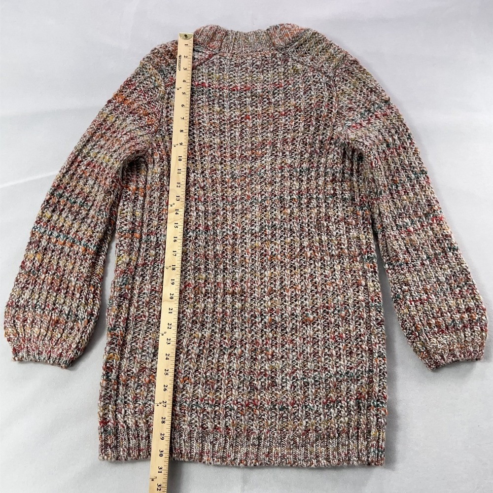 Marine Layer Ontario Cardigan Sweater Women Small Rainbow Marl Chunky Knit - Picture 13 of 14